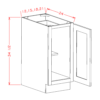 Single Full Height Door Bases