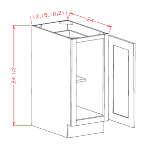 Single Full Height Door Bases