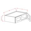 12" High Wall Refrigerator Cabinets