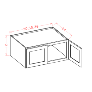 18" High Wall Refrigerator Cabinets