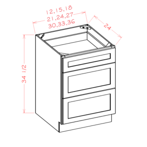 Three Drawer Bases