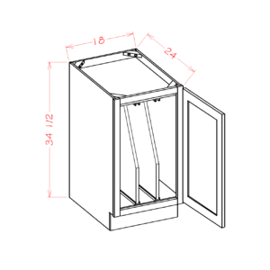Full Height Door Tray Divider Base Kits