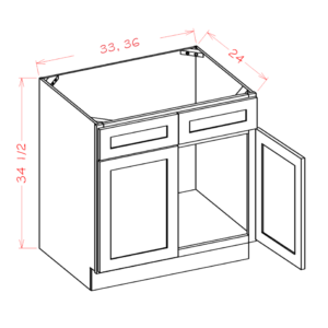 Sink Bases with Double False Drawer Front