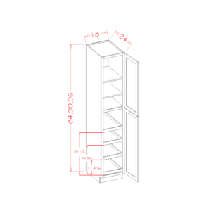 Four Door Utility Rollout Shelf Cabinet Kit