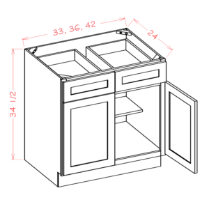 Double Door Double Drawer Bases