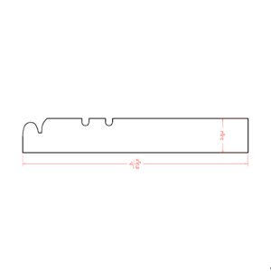 Furniture Base Moulding CUT84