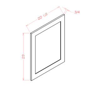 Vanity Decorative End Panel
