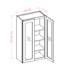 Single Glass Door Wall Cabinets